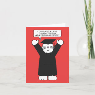 Herzlichen Glückwunsch zum Schließ als Zahnhygieni Karte