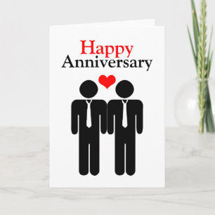 Herzlichen Glückwunsch zum schwulen Hochzeitstag Karte