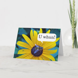 Herzlichen Glückwunsch zum Sieg bei der Buchstabie Karte