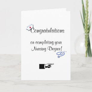 Herzlichen Glückwunsch zum Spaß der Krankenschwest Karte