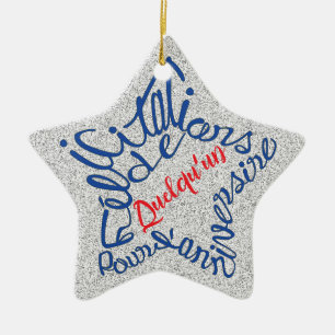 Herzlichen Glückwunsch zum sternförmigen Geburtsta Keramik Ornament