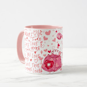 Herzlichen Glückwunsch zum Valentinstag Becher Lie Tasse