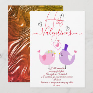 Herzlichen Glückwunsch zum Valentinstag. Feiertagskarte