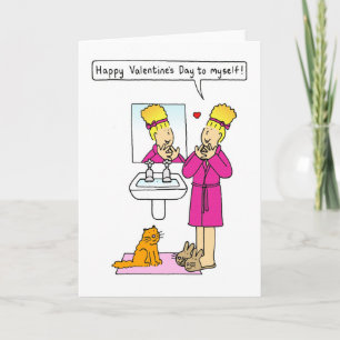 Herzlichen Glückwunsch zum Valentinstag! Feiertagskarte