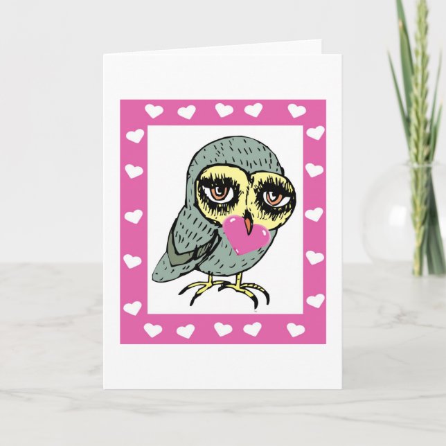 Herzlichen Glückwunsch zum Valentinstag! Feiertagskarte (Vorderseite)