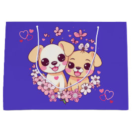 Herzlichen Glückwunsch zum Valentinstag! Große Geschenktüte