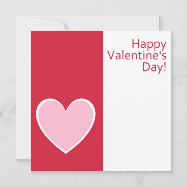 Herzlichen Glückwunsch zum Valentinstag! Grußkarte Feiertagskarte (Vorderseite)