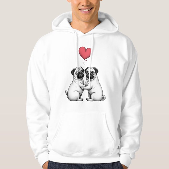 Herzlichen Glückwunsch zum Valentinstag! Hoodie (Vorderseite)