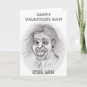 Herzlichen Glückwunsch zum Valentinstag! - Küss mi Feiertagskarte