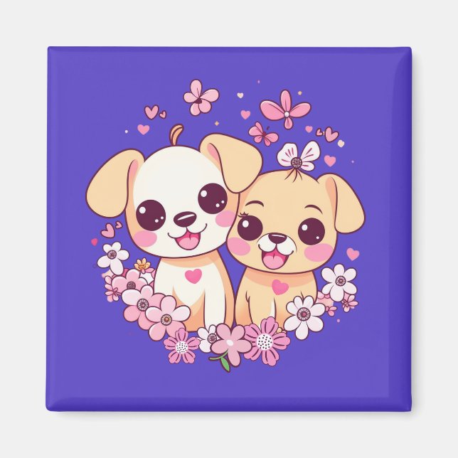 Herzlichen Glückwunsch zum Valentinstag! Magnet (Vorne)