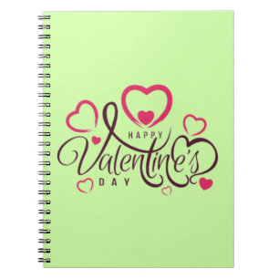 Herzlichen Glückwunsch zum Valentinstag! Notizblock