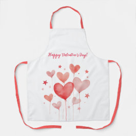 Herzlichen Glückwunsch zum Valentinstag! Schürze