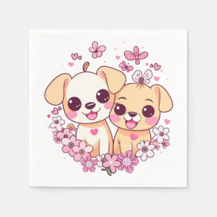 Herzlichen Glückwunsch zum Valentinstag! Serviette