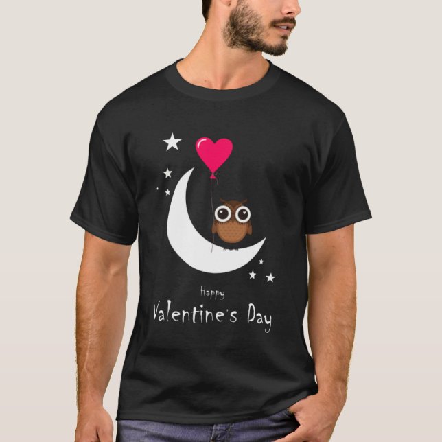 Herzlichen Glückwunsch zum Valentinstag. T-Shirt (Vorderseite)