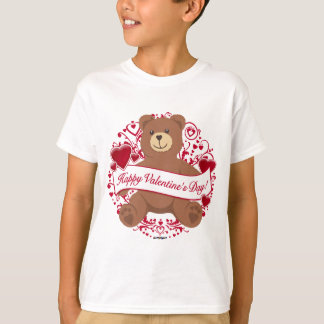 Herzlichen Glückwunsch zum Valentinstag! Teddybär T-Shirt