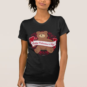 Herzlichen Glückwunsch zum Valentinstag! Teddybär T-Shirt