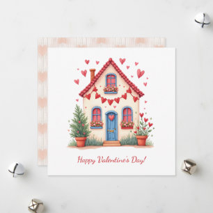 Herzlichen Glückwunsch zum Valentinstag! Valentine Feiertagskarte
