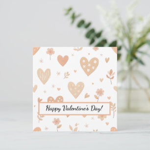 Herzlichen Glückwunsch zum Valentinstag! Valentine Feiertagskarte