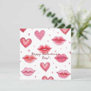Herzlichen Glückwunsch zum Valentinstag! Valentine Feiertagskarte