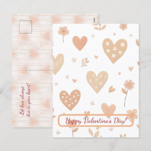 Herzlichen Glückwunsch zum Valentinstag! Valentine Feiertagspostkarte