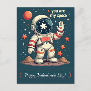 Herzlichen Glückwunsch zum Valentinstag! Valentine Feiertagspostkarte