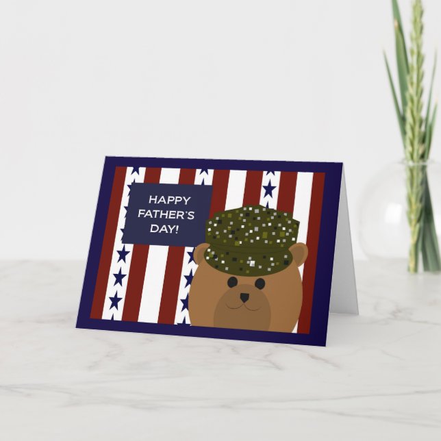 Herzlichen Glückwunsch zum Vatertag für den Helden Karte (Vorderseite)