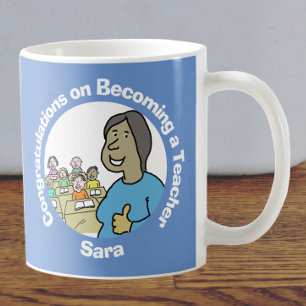 Herzlichen Glückwunsch zum weiblichen Lehrer Kaffeetasse