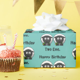 Herzlichen Glückwunsch zum zweiten Geburtstag für Geschenkpapier