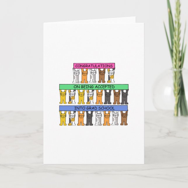 Herzlichen Glückwunsch zur Akzeptanz der Graduate  Karte (Vorderseite)