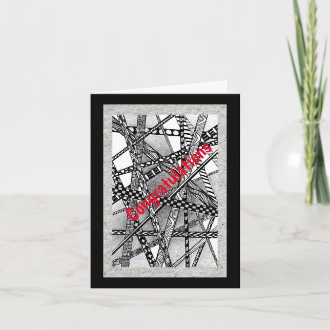 Herzlichen Glückwunsch zur Erfolgskarte Karte (Vorderseite)