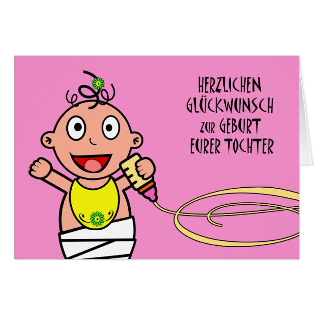 Herzlichen Glückwunsch zur Geburt Eurer Nachbar (Vorderseite (Horizontal))