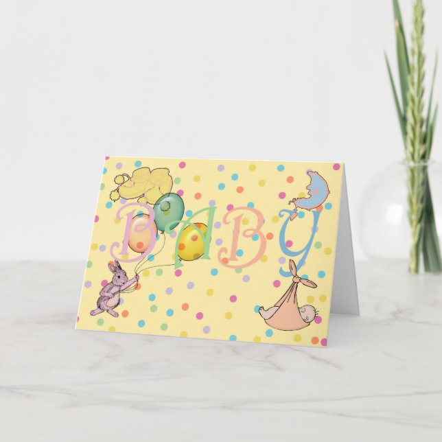 Herzlichen Glückwunsch zur Geburt Ihres neuen Baby Karte (Vorderseite)