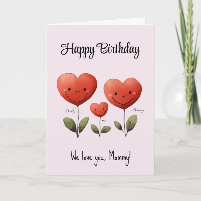 Herzlichen Glückwunsch zur Geburtstagsmutter, Card Karte (Vorderseite)