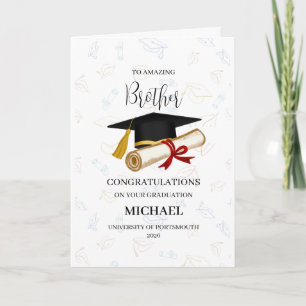 Herzlichen Glückwunsch zur Graduierung, Bruder Karte
