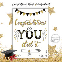 Herzlichen Glückwunsch zur Graduierung