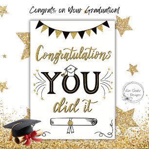 Herzlichen Glückwunsch zur Graduierung Karte