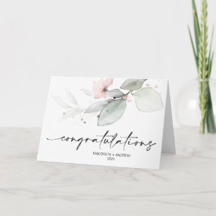 Herzlichen Glückwunsch zur Hochzeit Blumen Karte