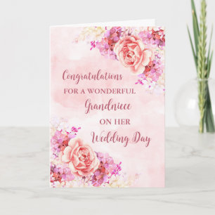 Herzlichen Glückwunsch zur Hochzeit der Großnichte Karte