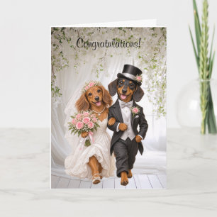 Herzlichen Glückwunsch zur Hochzeit Karte
