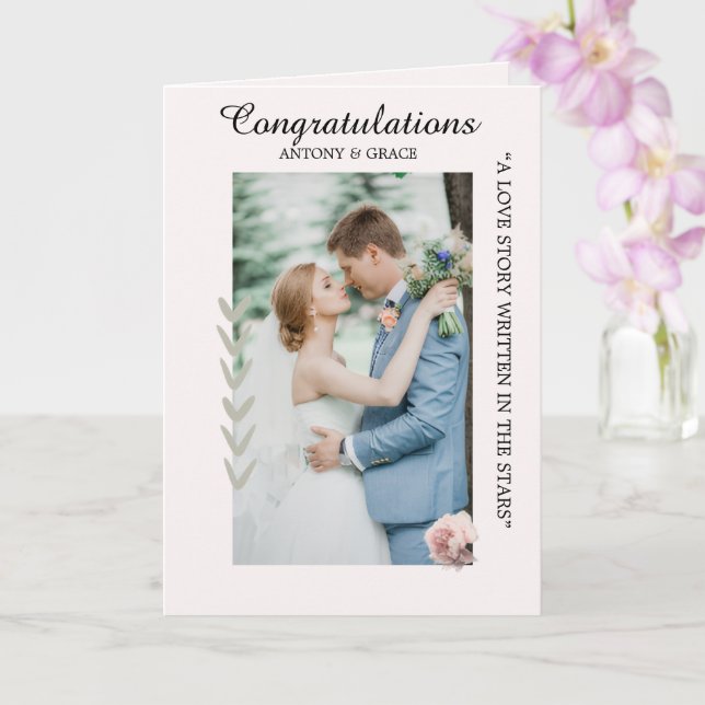 Herzlichen Glückwunsch zur Hochzeit – Karten (Orchidee)