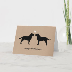 Herzlichen Glückwunsch zur Hochzeit mit schwarzen  Karte
