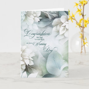 Herzlichen Glückwunsch zur Hochzeit von Sohn und n Karte