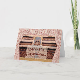 Herzlichen Glückwunsch zur Leistung, Brava für Fra Karte