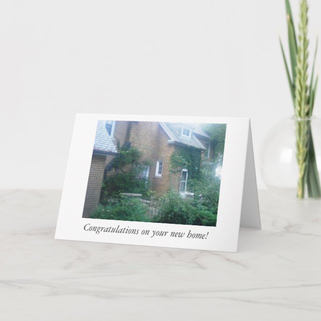 Herzlichen Glückwunsch zur neuen Zuhause-Karte Karte (Vorderseite)