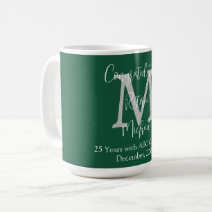 Herzlichen Glückwunsch zur Pensionierung, Monogram Kaffeetasse