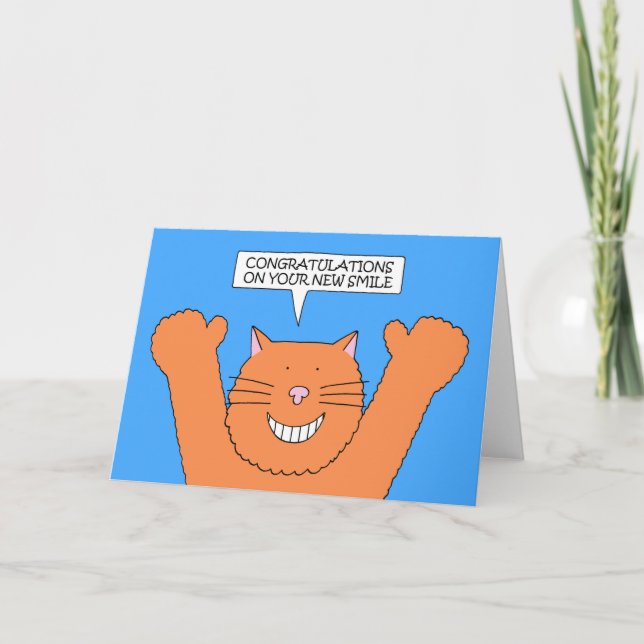 Herzlichen Glückwunsch zur Zahnarbeit Karte (Vorderseite)