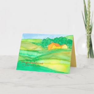 Herzlichen Glückwunsch zur Zuhause Ihres neuen Lan Karte