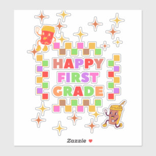 Herzlichen Glückwunsch zurück in die Schule, Aufkl Aufkleber