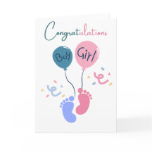 Herzlichen Glückwunsch Zwillinge Junge und Mädchen