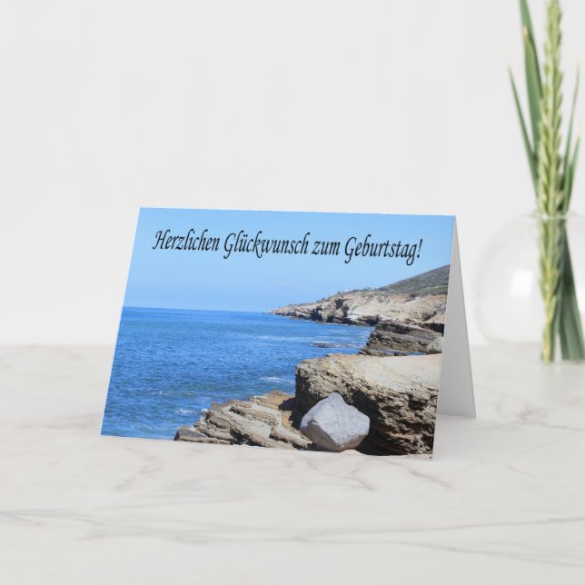 Herzlichen Glueckwunsch zum Geburtstag - San Diego Karte (Vorderseite)